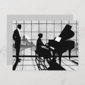 De pianist briefkaart (Voorkant / Achterkant)