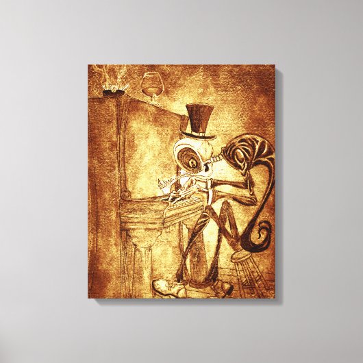 De pianist canvas afdruk (Voorkant)