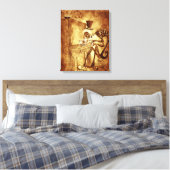De pianist canvas afdruk (Insitu (Slaapkamer))