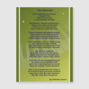 De pianisten Magnetische Kaart