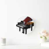 de piano polijst zwarte ronde klok (Huis)