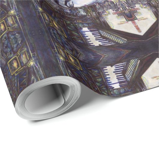 De piano stofzuigen cadeaupapier (Rol Hoek)