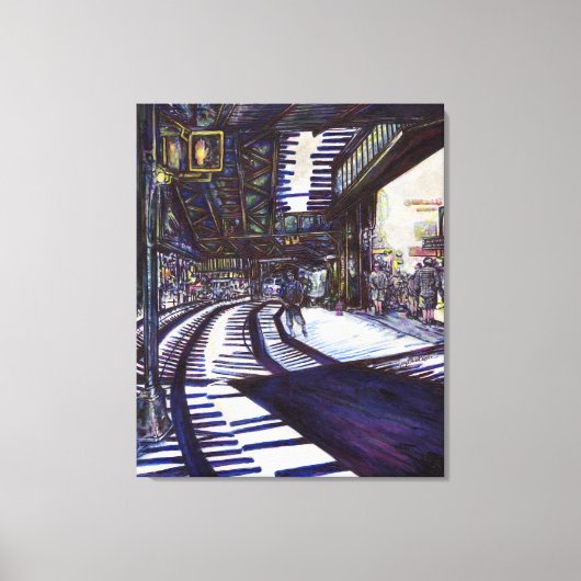 De piano stofzuigen canvas afdruk (Voorkant)