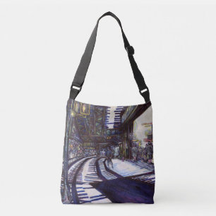 De piano stofzuigen crossbody tas