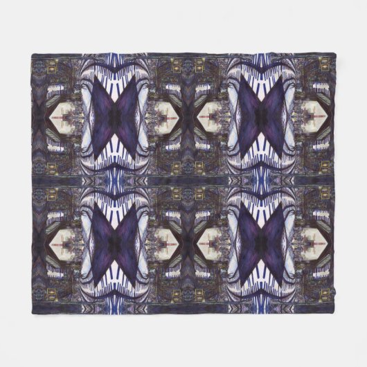 De piano stofzuigen fleece deken (Voorkant (Horizontaal))