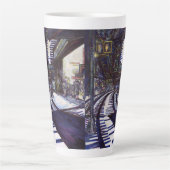 De piano stofzuigen latte mok (Voorkant)