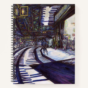 De piano stofzuigen notitieboek