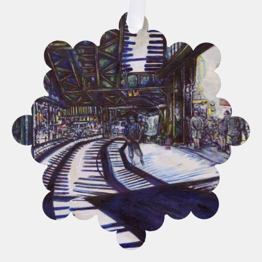 De piano stofzuigen ornament kaart (Voorkant)