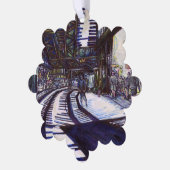 De piano stofzuigen ornament kaart (Links)