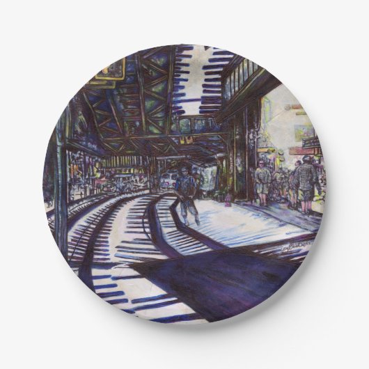 De piano stofzuigen papieren bordje (Voorkant)