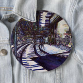 De piano stofzuigen ronde button 6,0 cm (In situ)