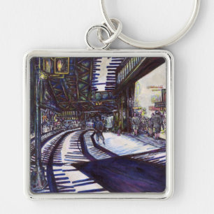 De piano stofzuigen sleutelhanger