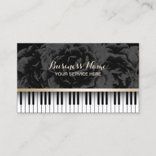De Piano van de Leraar van de muziek sluit Visitekaartje