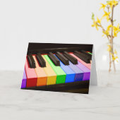 De Piano van de regenboog Kaart (Gele Bloem)