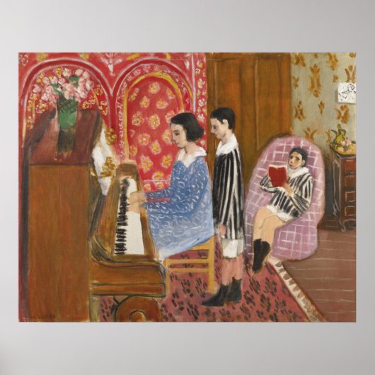 De pianoles van Matisse Poster (Voorkant)