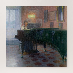 De pianospeler (pianist) (Vrouw muzikant) Legpuzzel