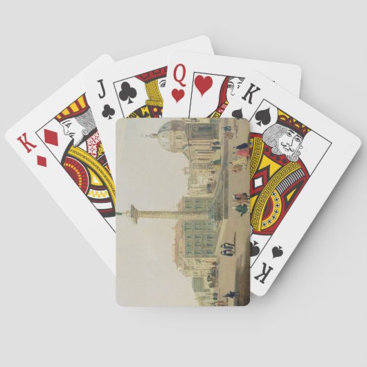 De Piazza Colonna, Rome Pokerkaarten (Achterkant)