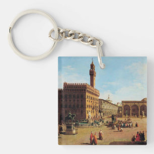 De Piazza della Signoria in Florence Sleutelhanger