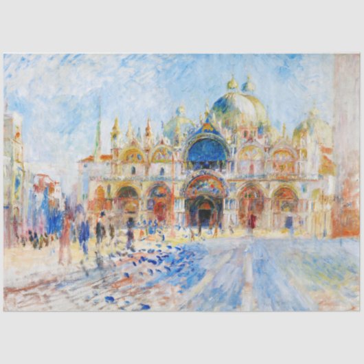 De Piazza San Marco, Renoir Tissuepapier (Voorkant)