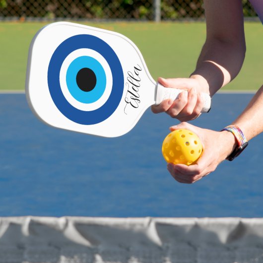 De Pickleball Raquette personnalisée avec logo Evil Eye (Insitu)