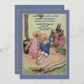 De picknick-uitnodiging kaart (Voorkant / Achterkant)