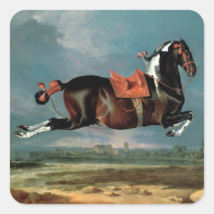 De Piebald Piebald Horse "Ceheld-opfok" Vierkante Sticker