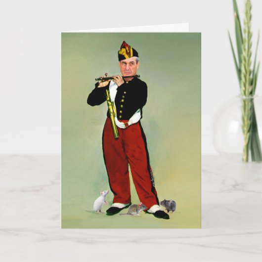 De Pied Piper Birthday Kaart van Robert Mueller (Voorkant)