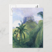 "De piek van Mauna Roa" - Briefkaart John LaFarge (Voorkant / Achterkant)