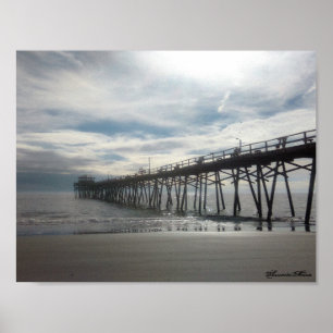 De pier Atlantic Beach NC Poster