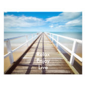 De pier foto afdruk (Voorkant)