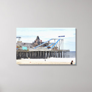 De pier op de zedenhoogten - zomer van 2012 canvas afdruk