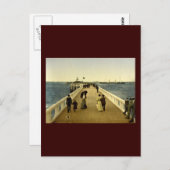 De pier Ostend België Briefkaart (Voorkant / Achterkant)