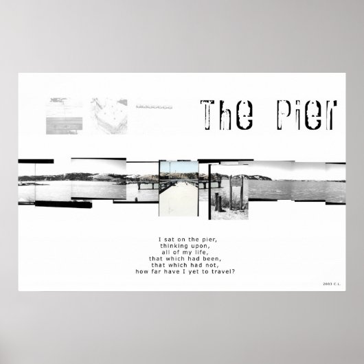 De pier. poster (Voorkant)