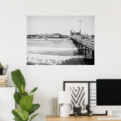 De pier van de oude Orchard Beach Poster (Thuiskantoor)