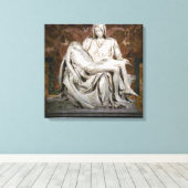 De Pieta Canvas druk (Insitu (Houten vloer))