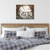 De Pieta Canvas druk Afdruk (Insitu (Slaapkamer))