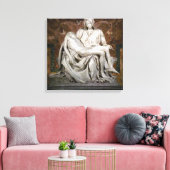 De Pieta Canvas druk Afdruk (Insitu (Woonkamer))