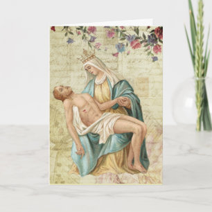 De Pieta Maria en Jezus Religieus Christelijk Kaart