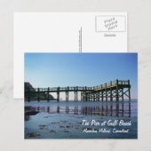 De pijler bij het Strand van de Golf Briefkaart (Voorkant / Achterkant)