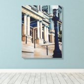 De pijlers van de macht, Washington DC Canvas Afdruk (Insitu (Houten vloer))