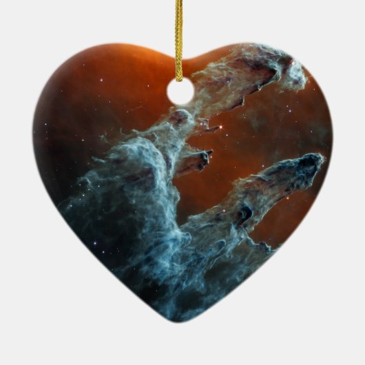 De pijlers van de schepping | MIRI | JWST Keramisch Ornament (Achterkant)