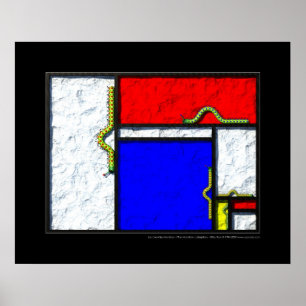 De pijlers van Mondriaan Poster