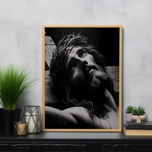 De pijn en eeuwige verlossing van Jezus Christus Poster