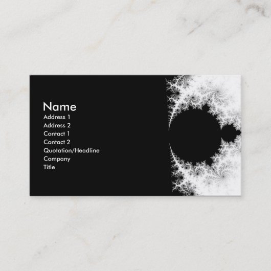 De pijnbomen visitekaartje (Voorkant)