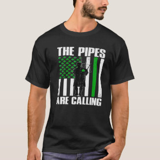 De pijpen roepen naar St Patricks Day Irish Bagpip T-shirt
