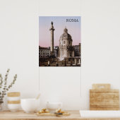 De Pilaar van Trajanus in Rome (1900) Poster (Keuken)