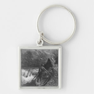 De piloot wijst sleutelhanger