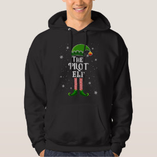 De Pilot Elf Funny Kerstfamilie komt met Kerstmis  Hoodie