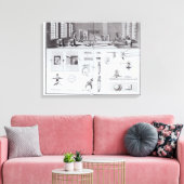 De Pin Factory, bord 2 van Volume IV Canvas Afdruk (Insitu (Woonkamer))