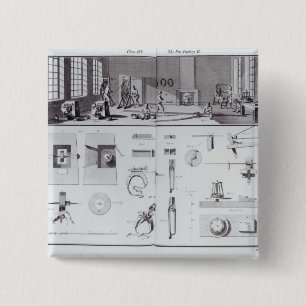 De Pin Factory, bord 2 van Volume IV Vierkante Button 5,1 Cm